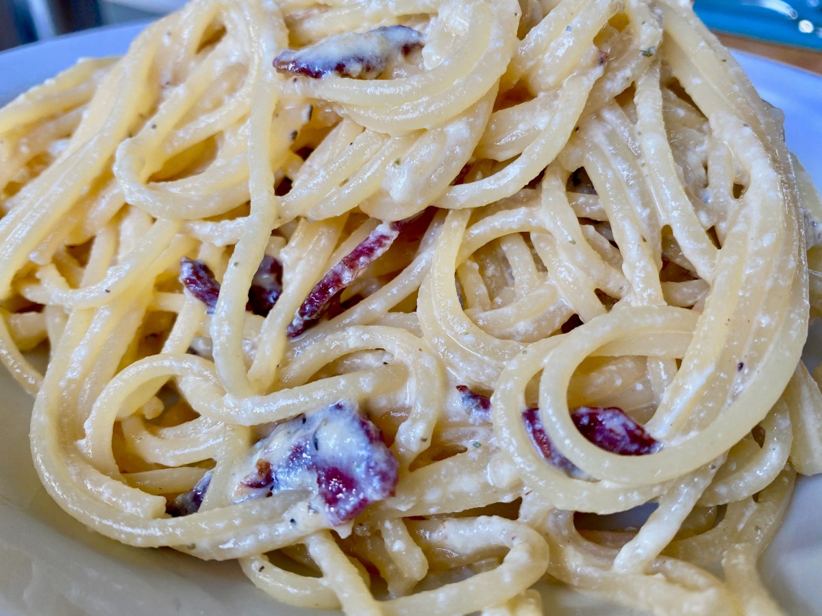 Carbonara mit Wildschweinspeck