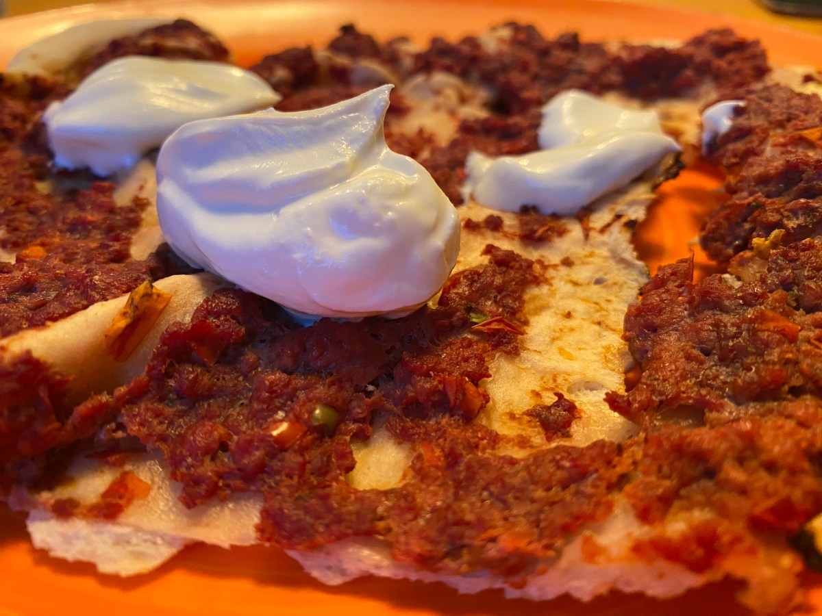 Lahmacun mit Rehhack